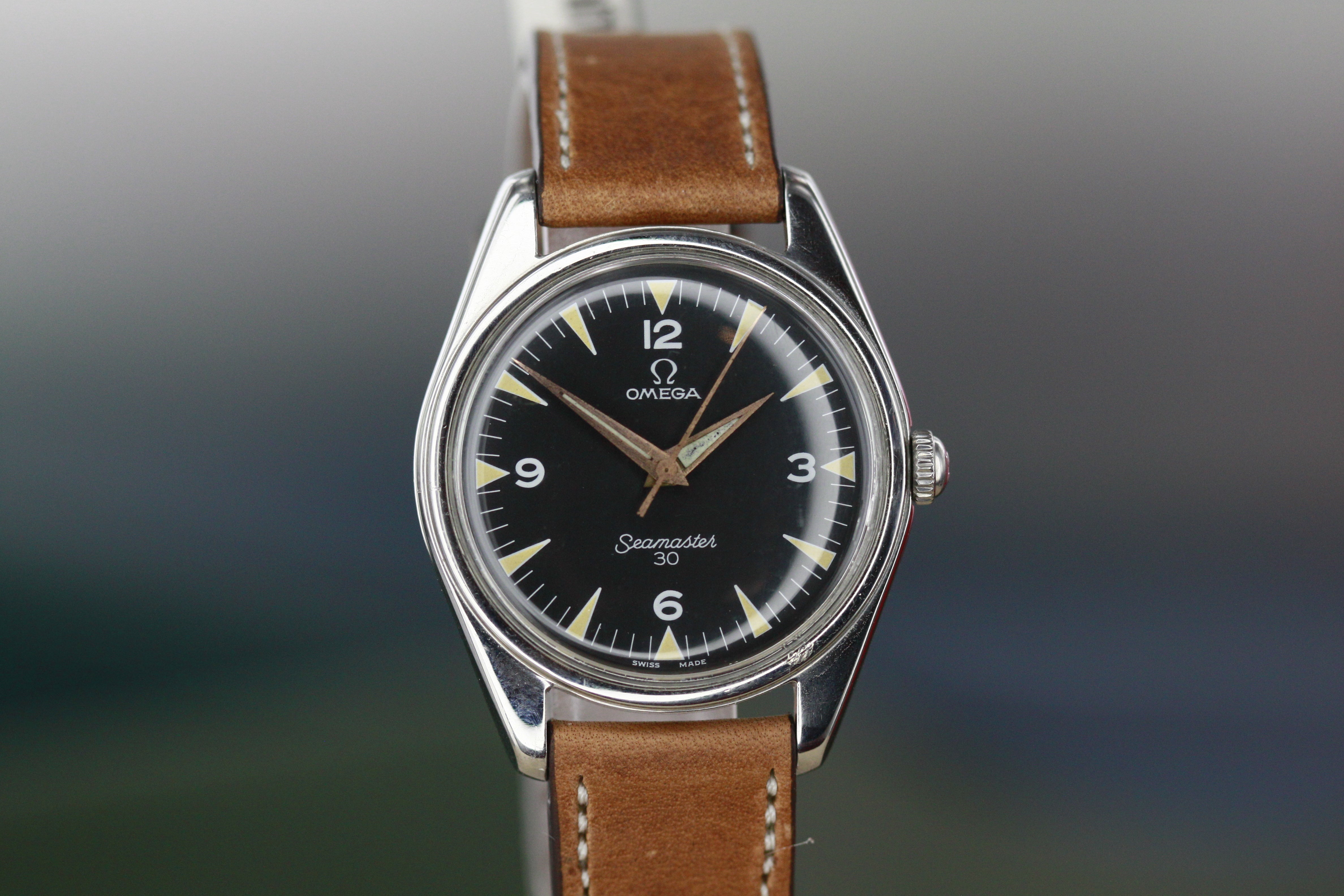 Omega Ranchero Ref.2296 Seamaster Black Radium Dial Military delivered to the Peruvian Air Force