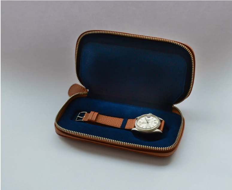 AYACUCHO TWIN WATCH LEATHER BOX WHISKY