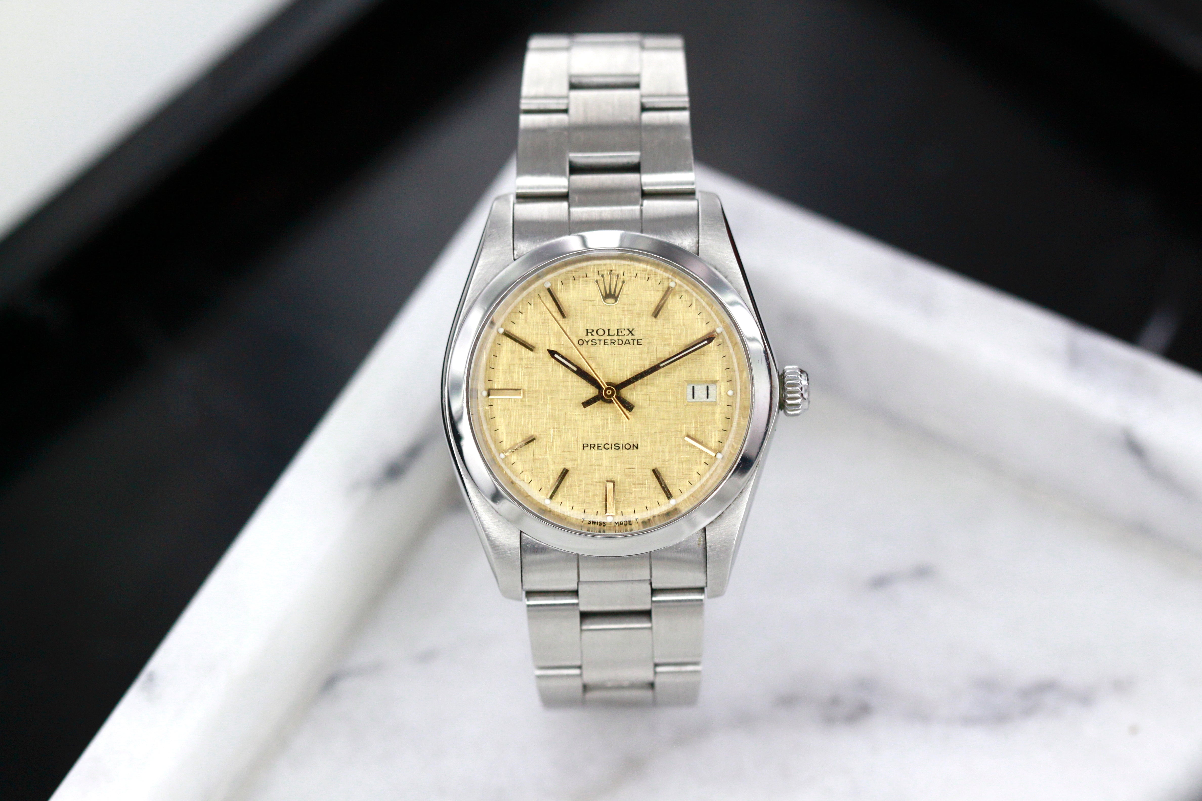 Rolex Precision Ref 6694 with amazing speciall dial With papers