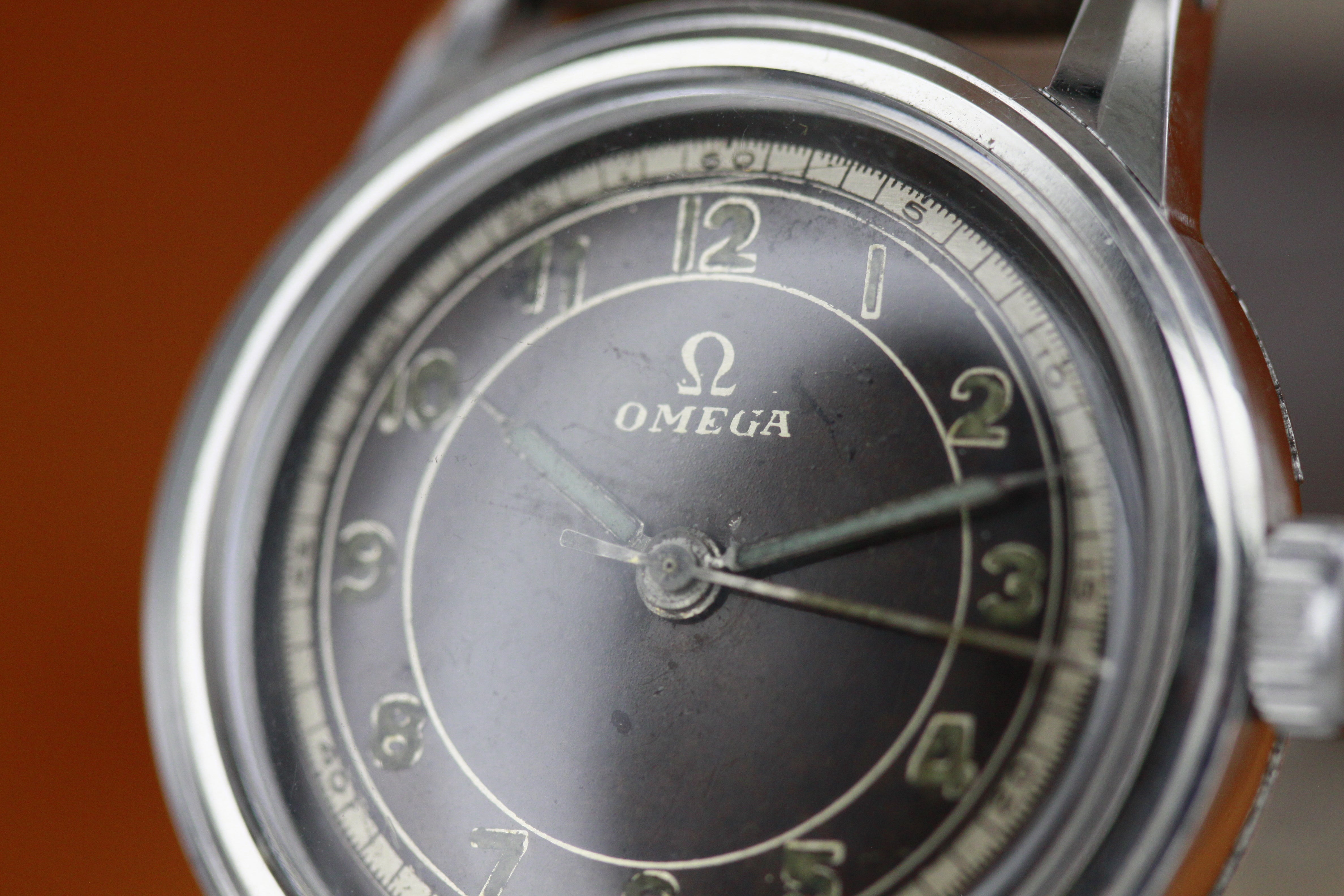 OMEGA military Radium from 1950s Black dial