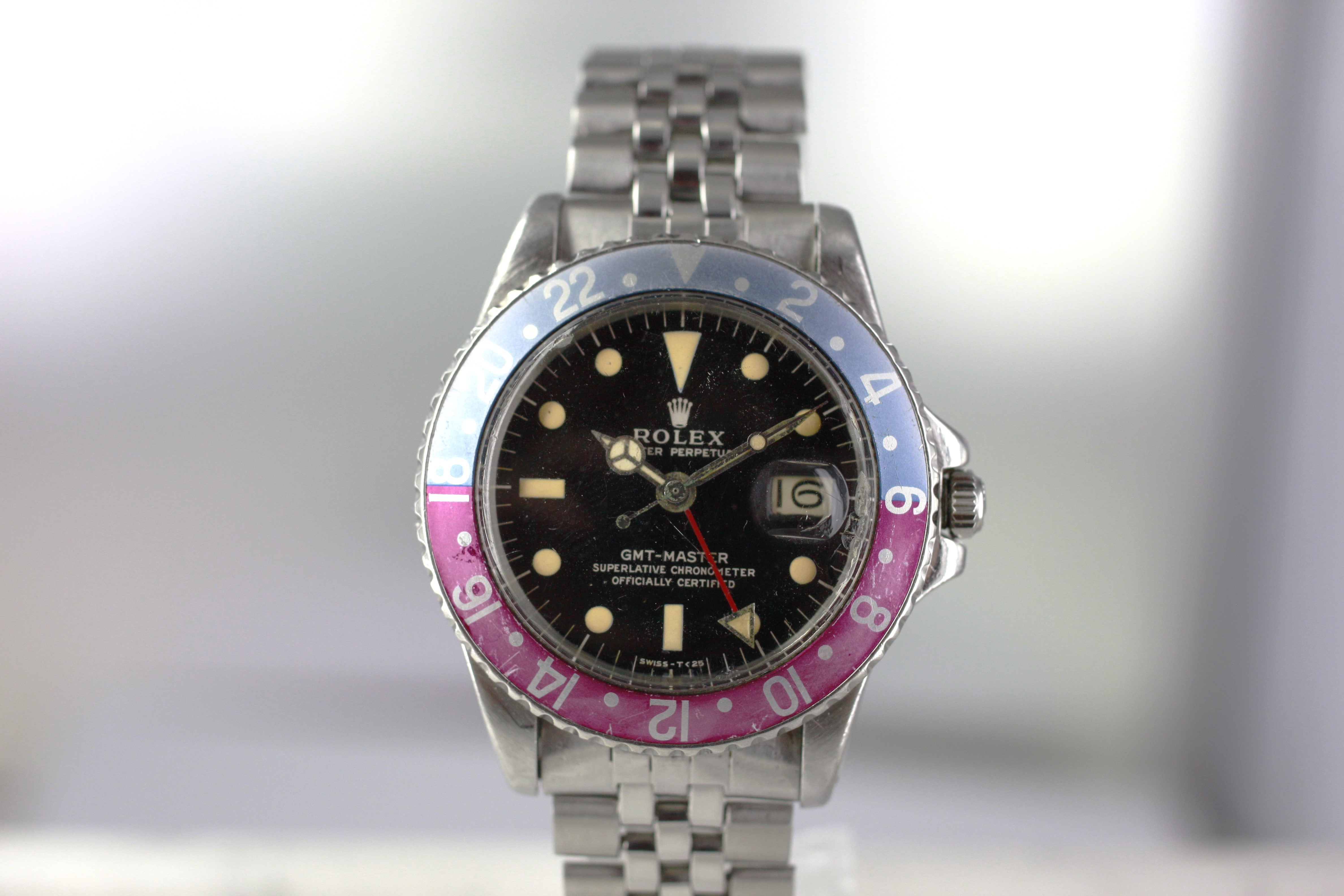 Rolex Oyster Perpetual GMT Ref. 1675 Gilt Glossy Dial