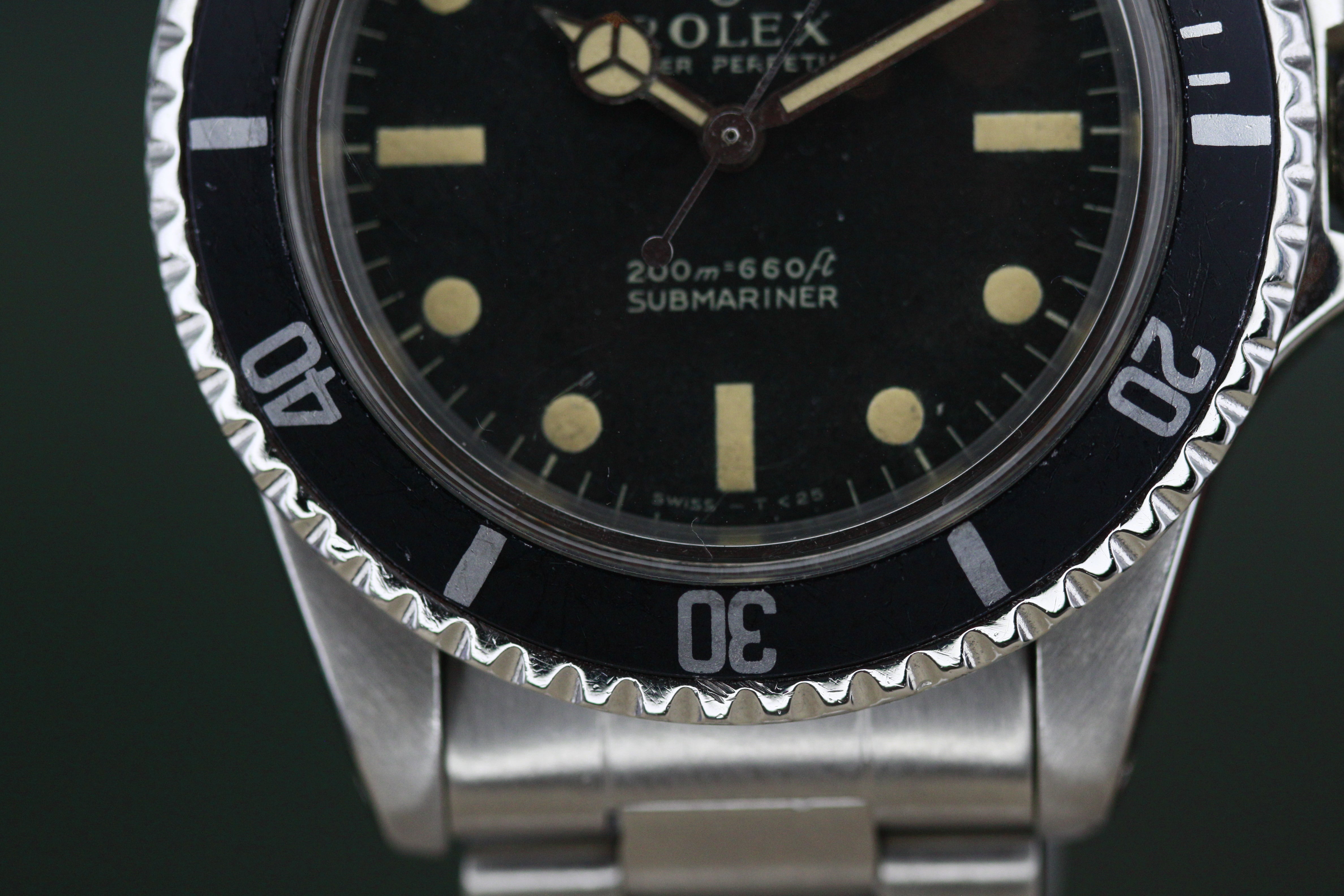Rolex Oyster Perpetual Submariner Ref.5513 Transition Gilt to meters first MK1 ca.1965-66