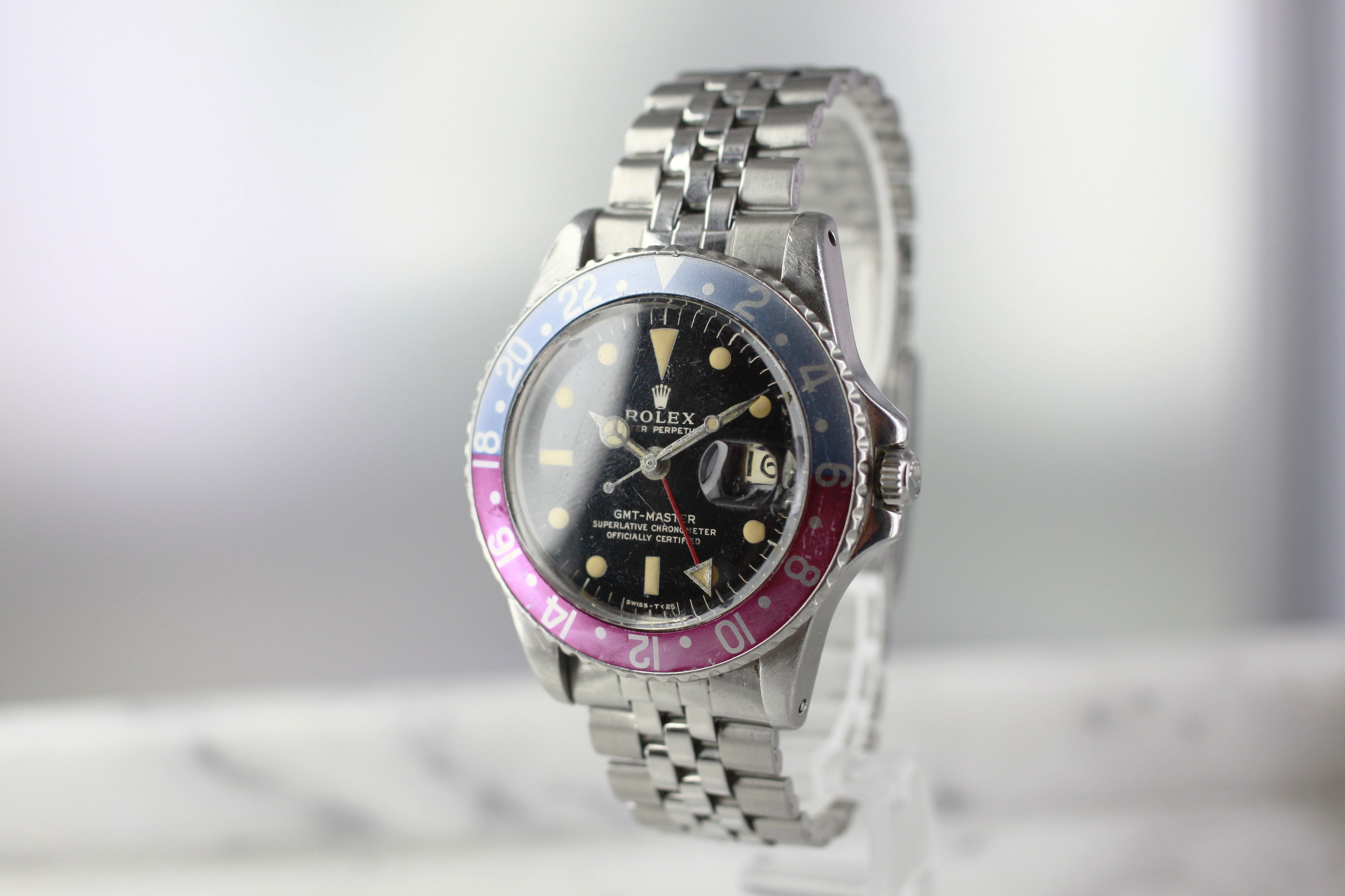 Rolex Oyster Perpetual GMT Ref. 1675 Gilt Glossy Dial