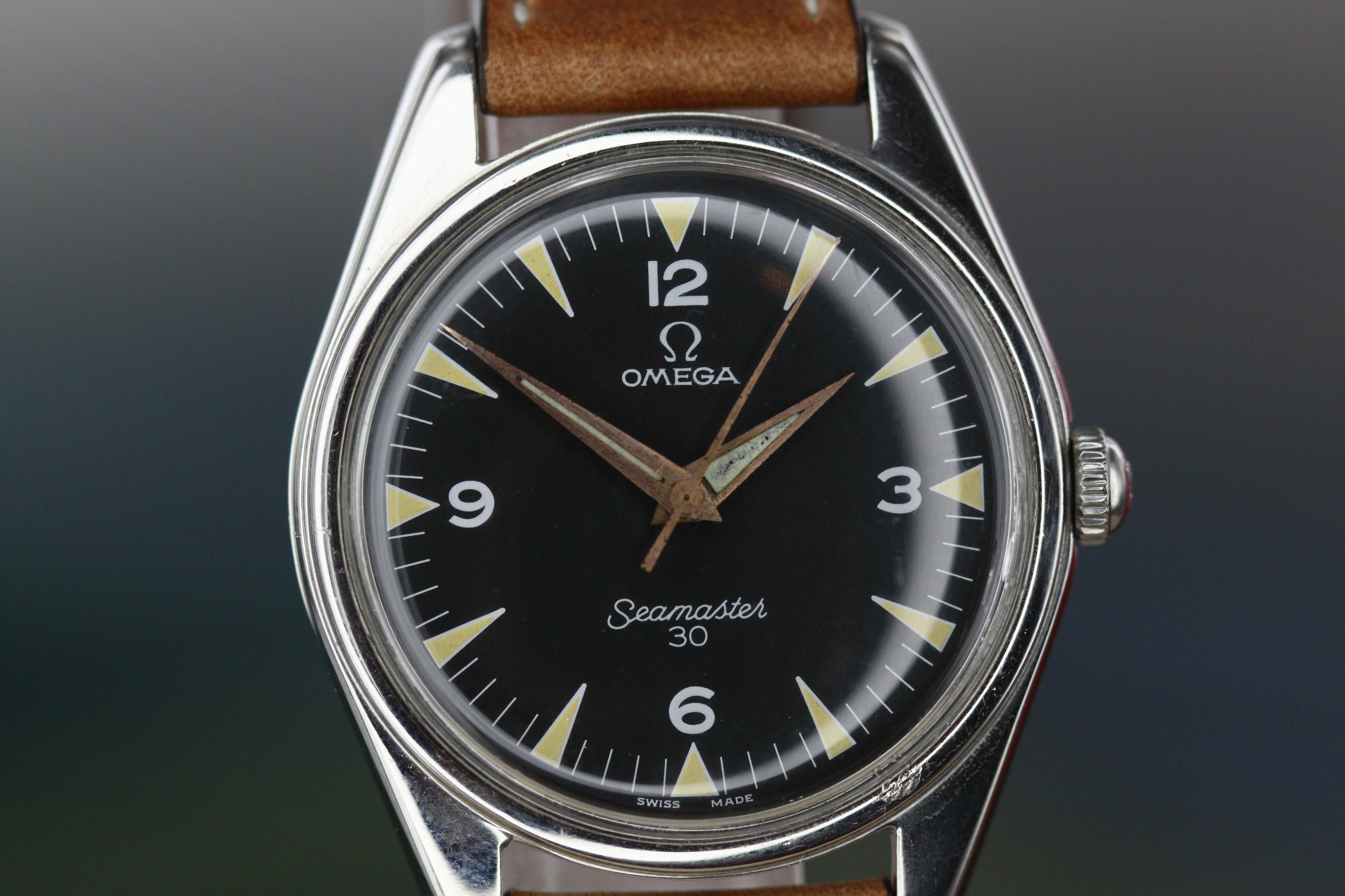 Omega Ranchero Ref.2296 Seamaster Black Radium Dial Military delivered to the Peruvian Air Force