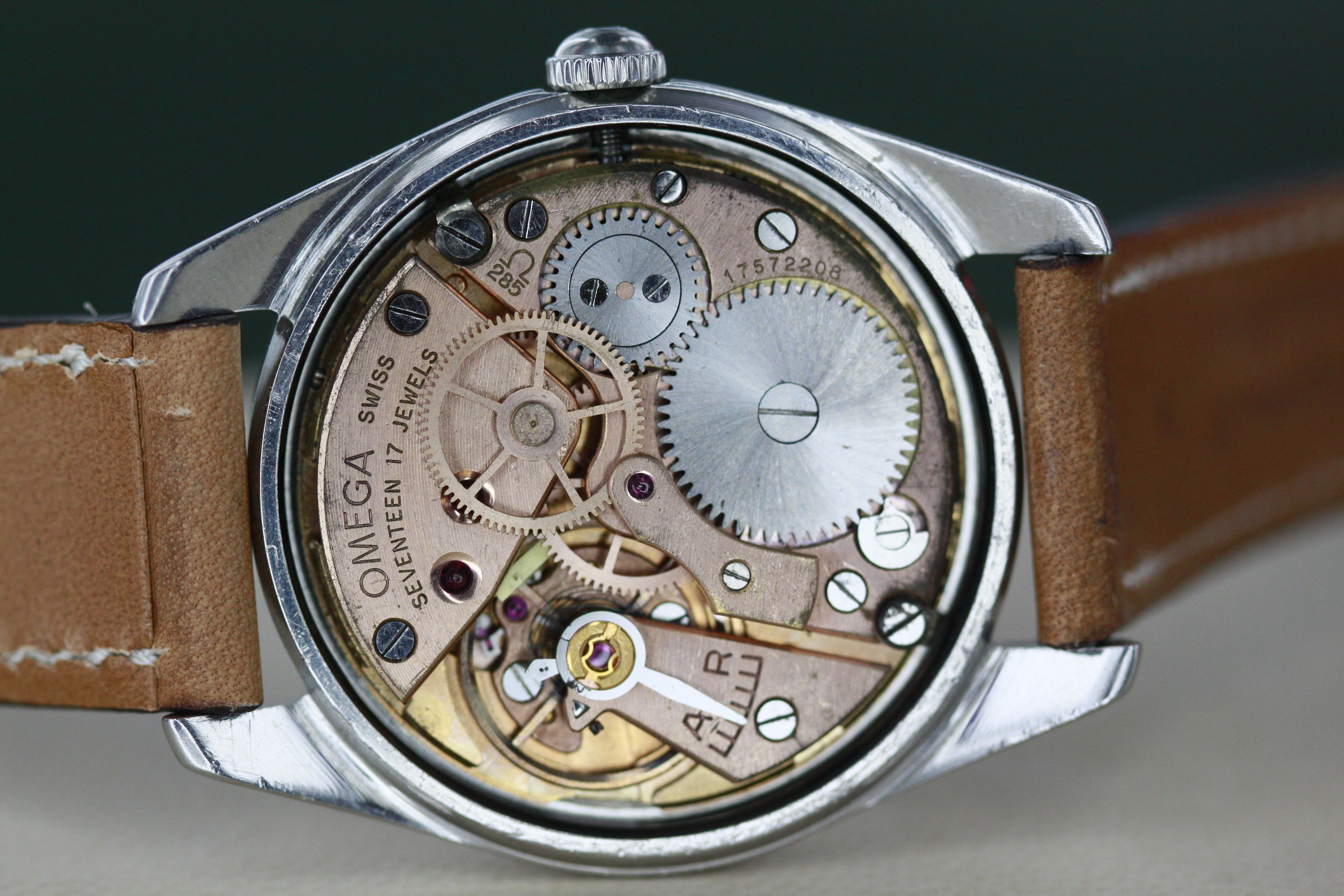 Omega Ranchero Ref.2296 Seamaster Black Radium Dial Military delivered ...