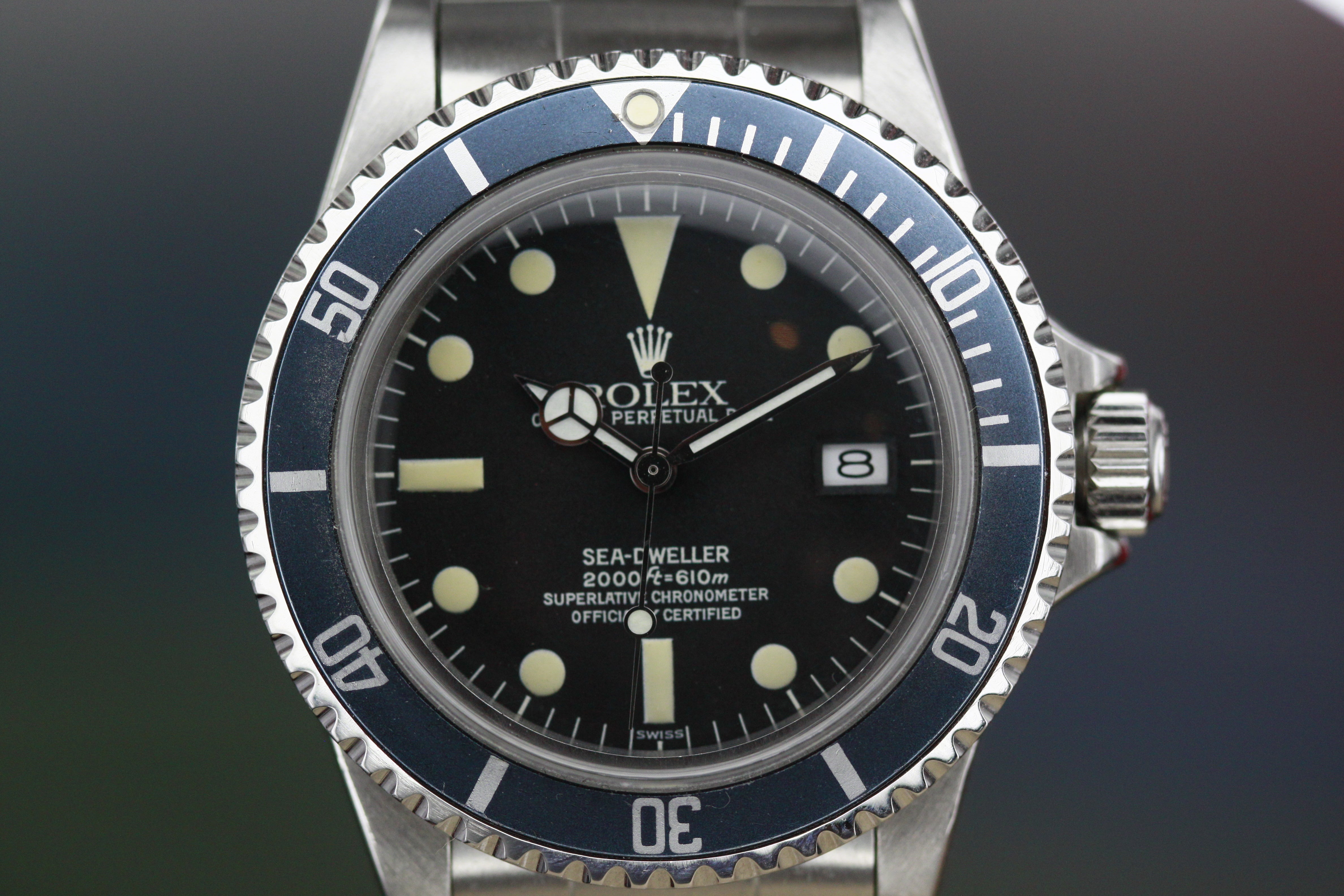 Rolex Oyster Perpetual Sea-Dweller Ref.1665 cal.1570 ca.1984 Service Dial Luminova