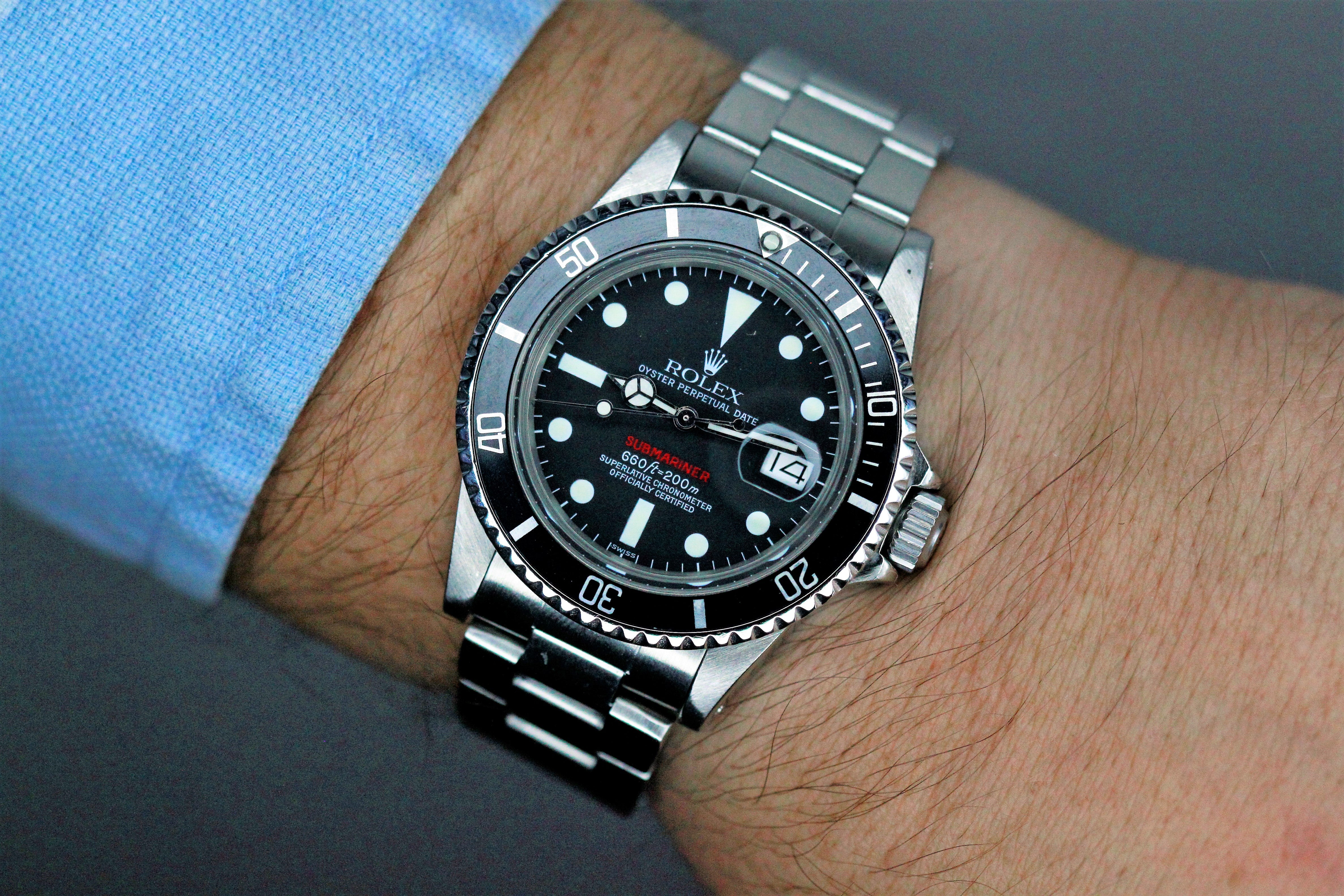 Rolex Oyster Perpetual Submariner Date Ref.1680 with Red Service Dial ca.1977
