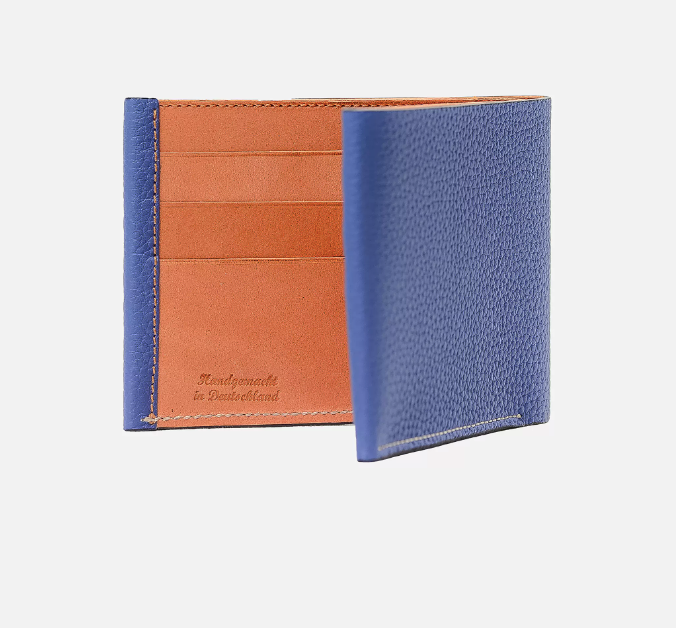 OXAPAMPA DARK BLUE Leather wallet