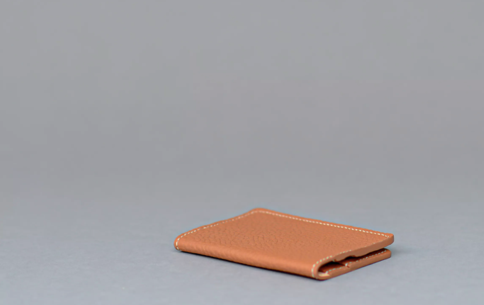 PAITA Credit Card Leather wallet Cognac