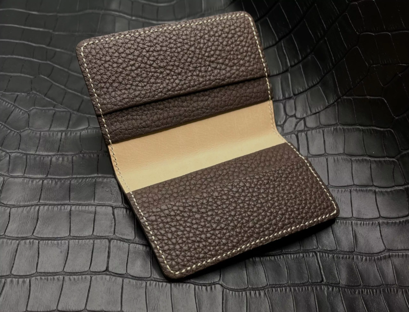 PAITA Credit Card Leather wallet dark Brown