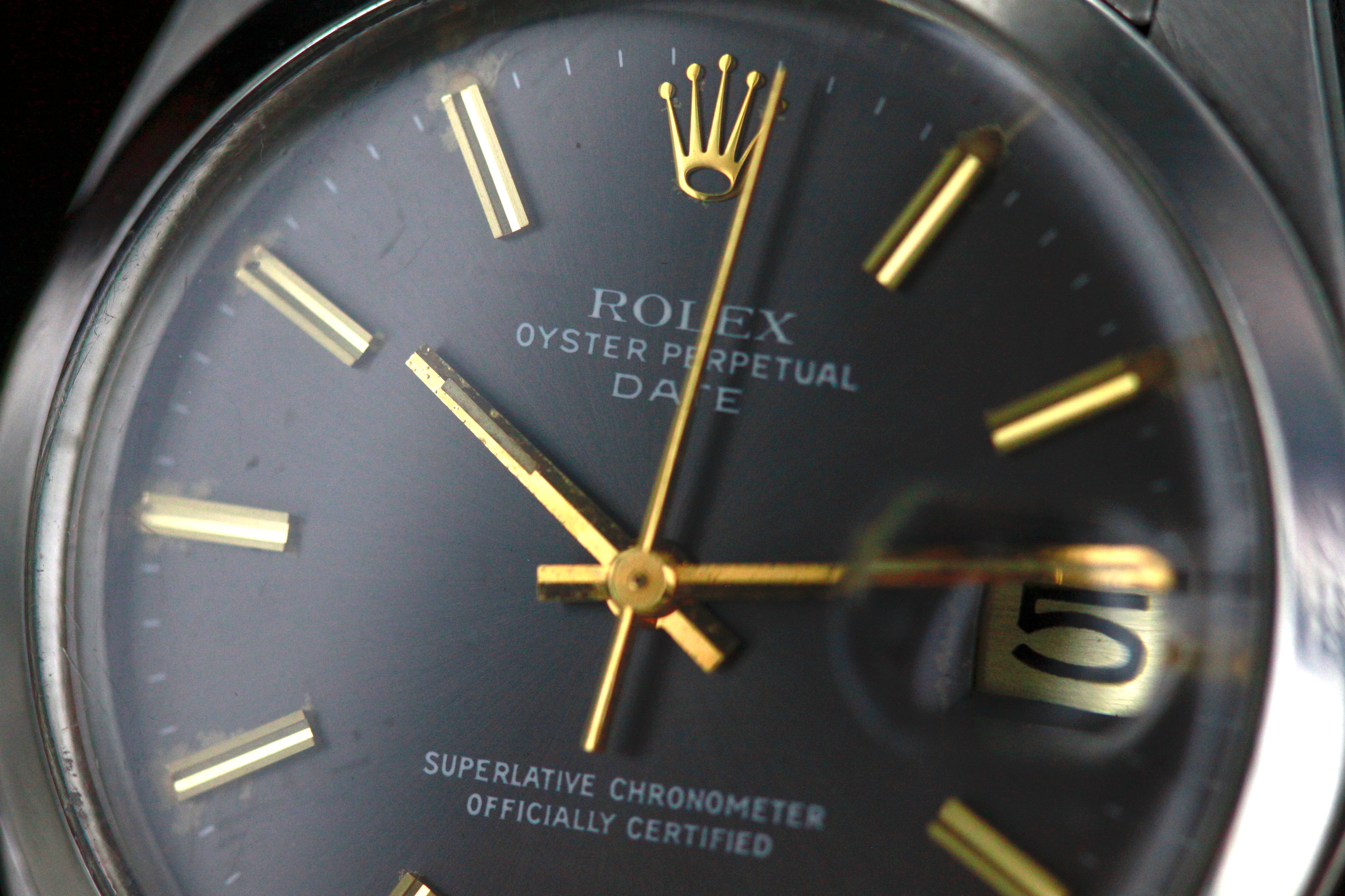 Rolex Date Ref.1500 GREY DIAL