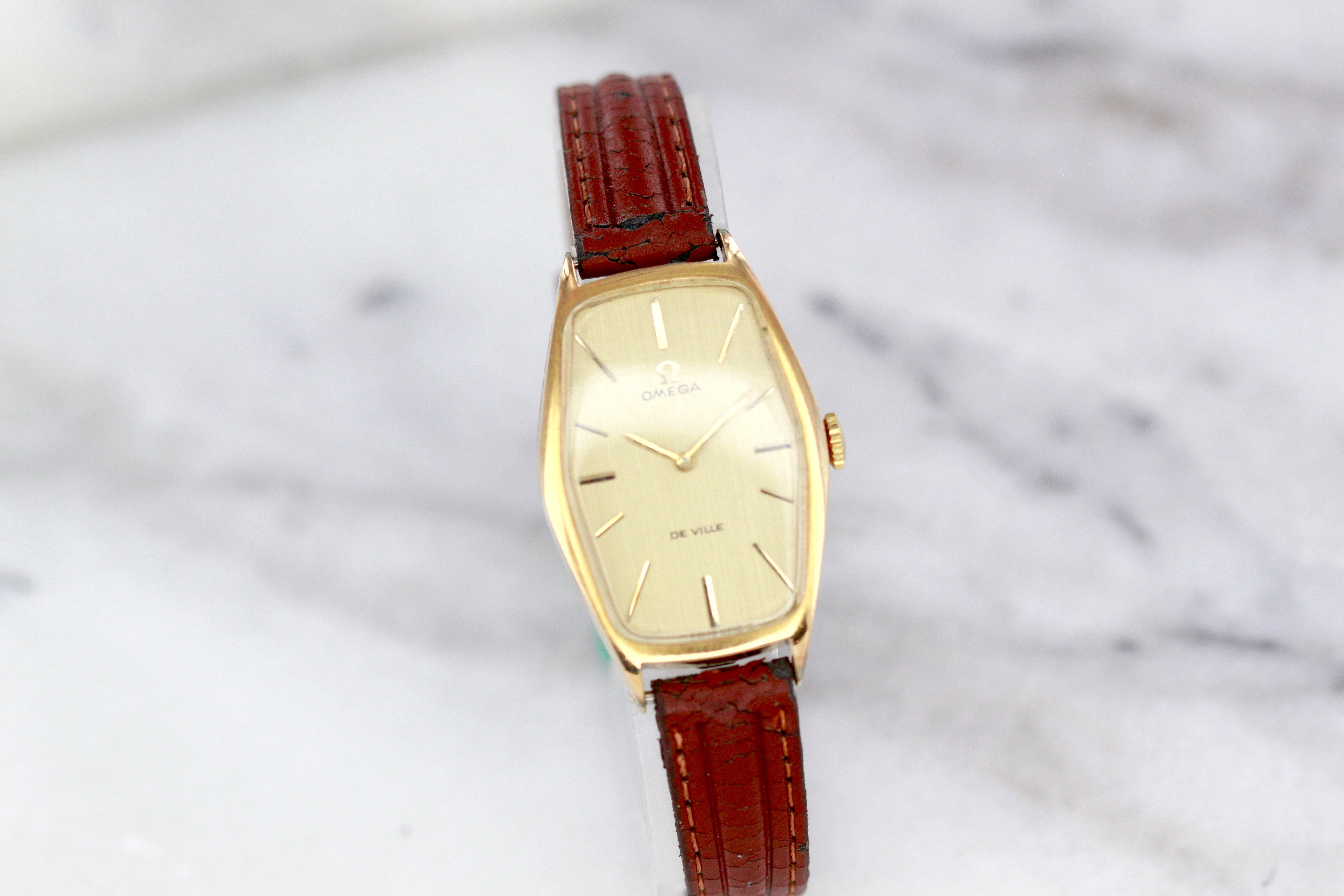 Omega lady Handwinding Gold plated watch from the 70s