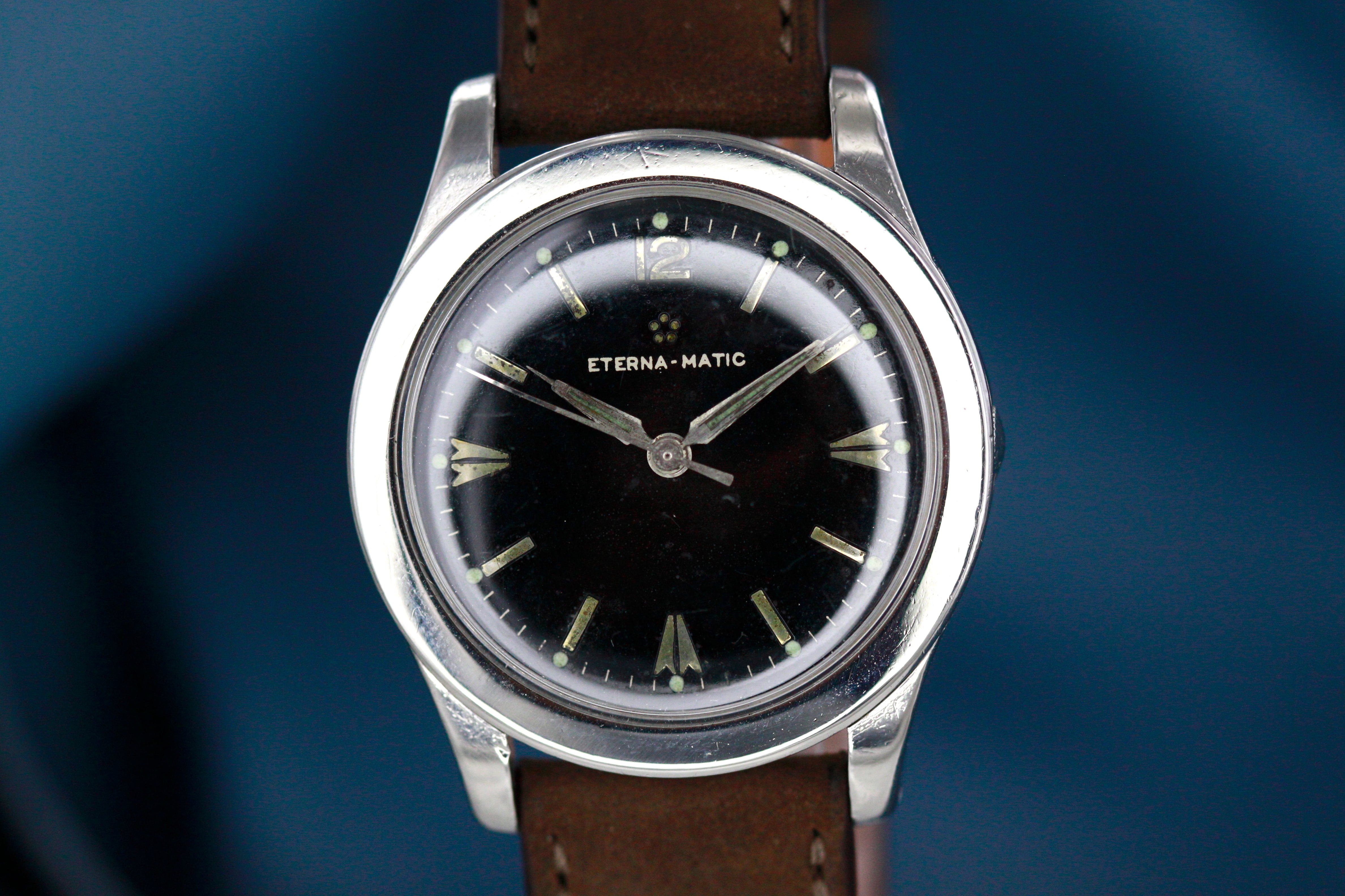 ETERNA MATIC BLACK DIAL GLOSSY FROM THE 60S