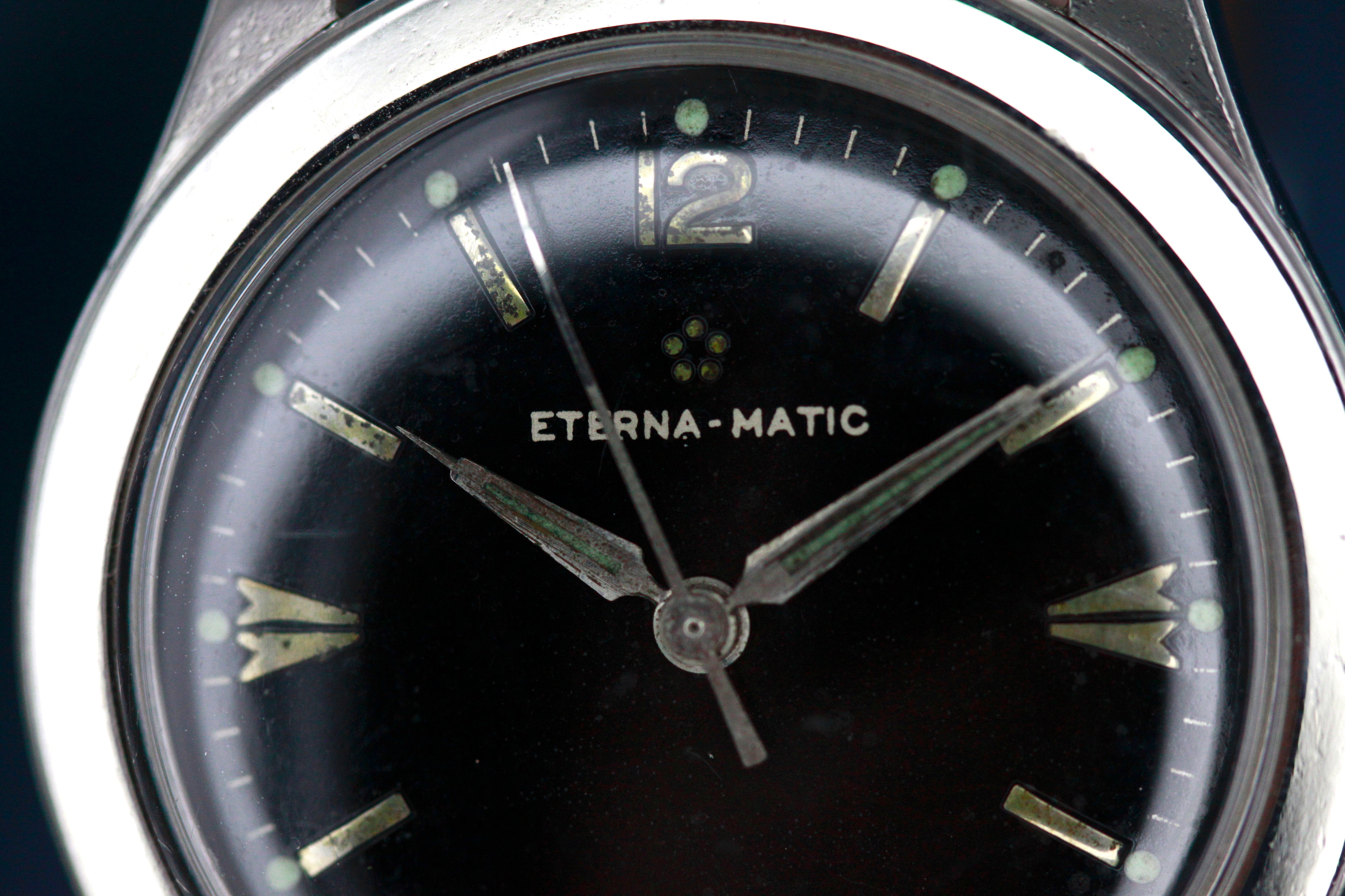ETERNA MATIC BLACK DIAL GLOSSY FROM THE 60S