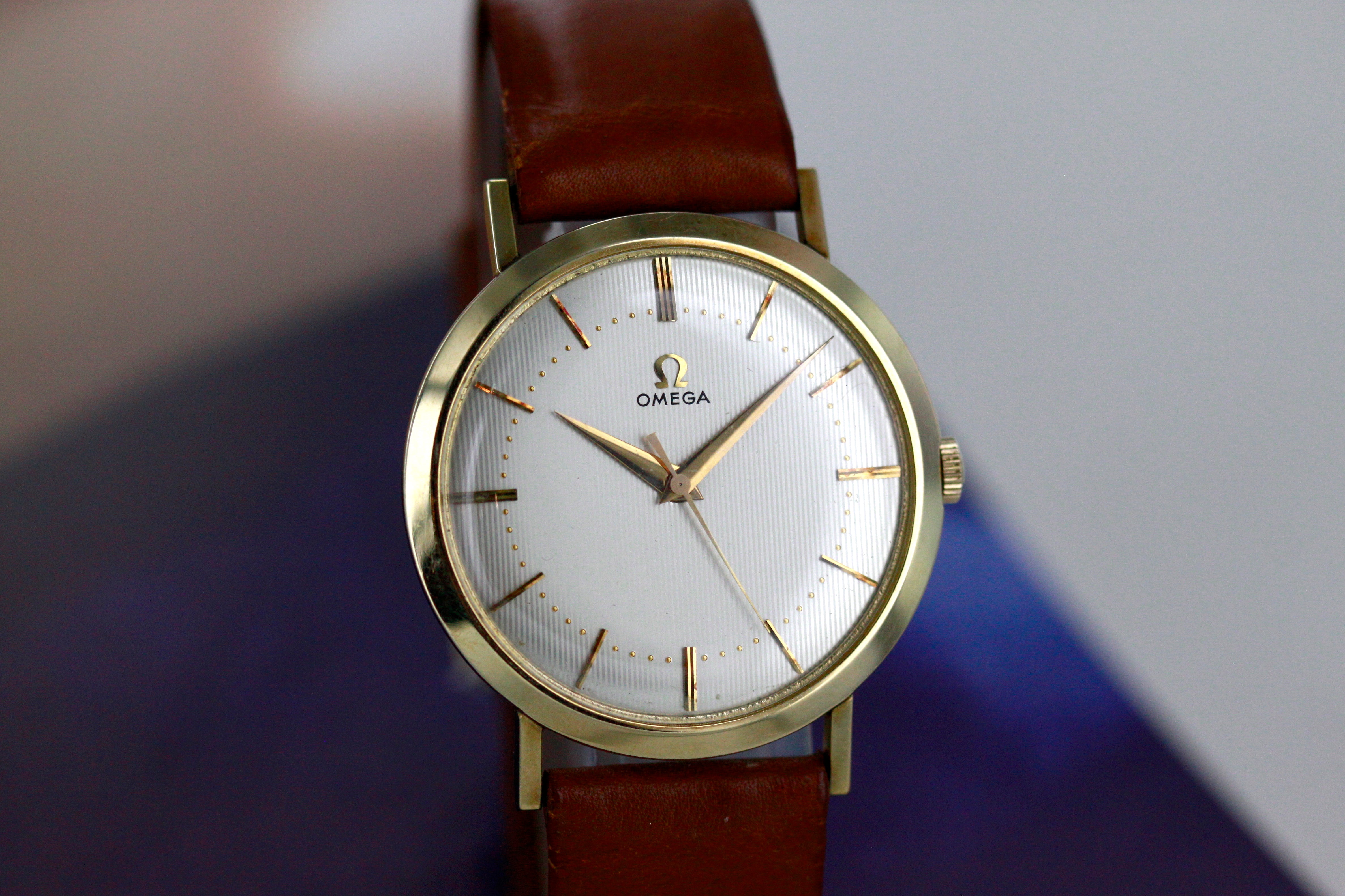 Omega Computer dial Gold filed from 1961 with PAPERS – vintageuhren
