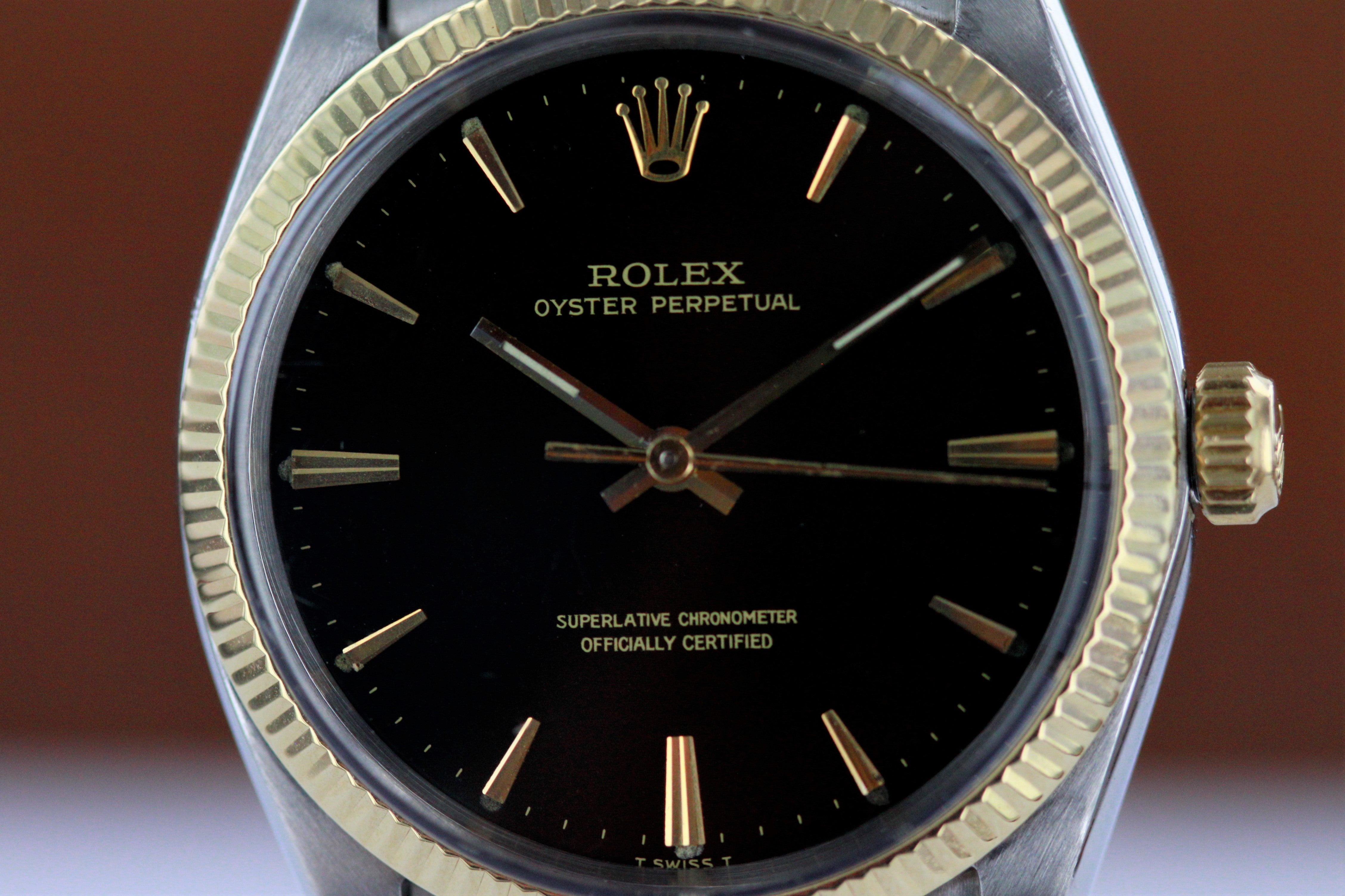 Rolex Oyster Perpetual Ref.1505 Black Gilt Dial ca.1965