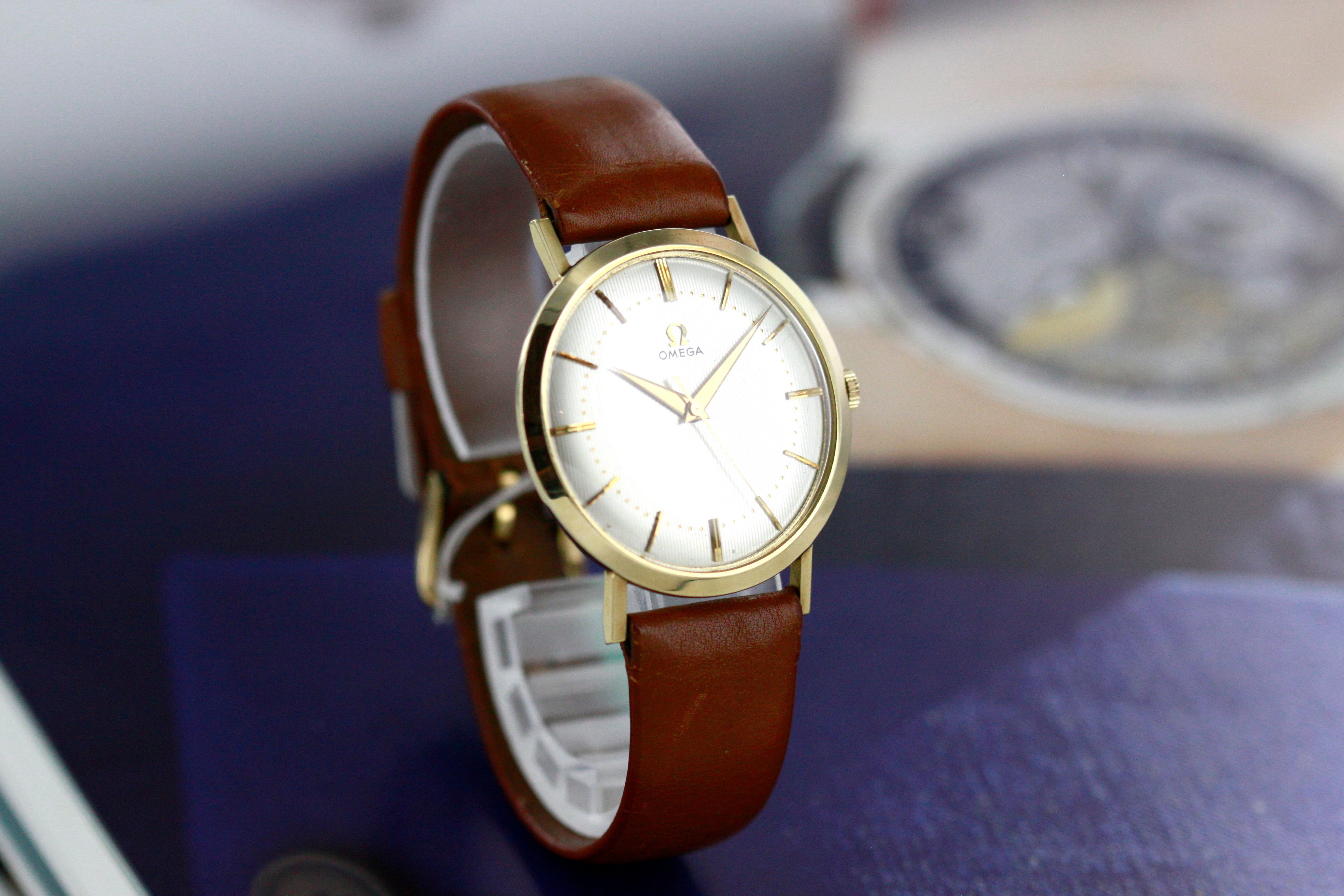 Omega Computer dial Gold filed from 1961 with PAPERS – vintageuhren