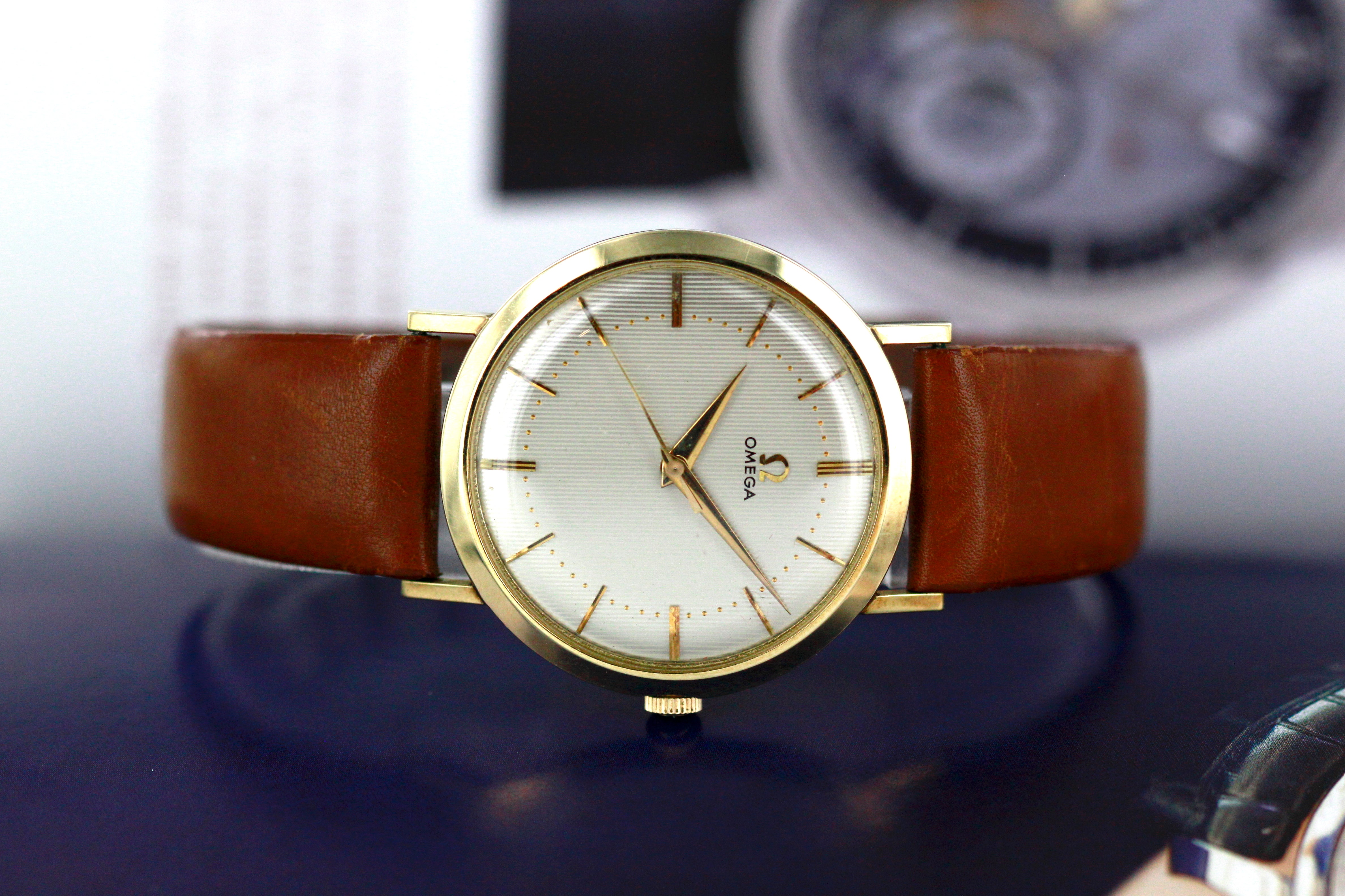 Omega Computer dial Gold filed from 1961 with PAPERS – vintageuhren