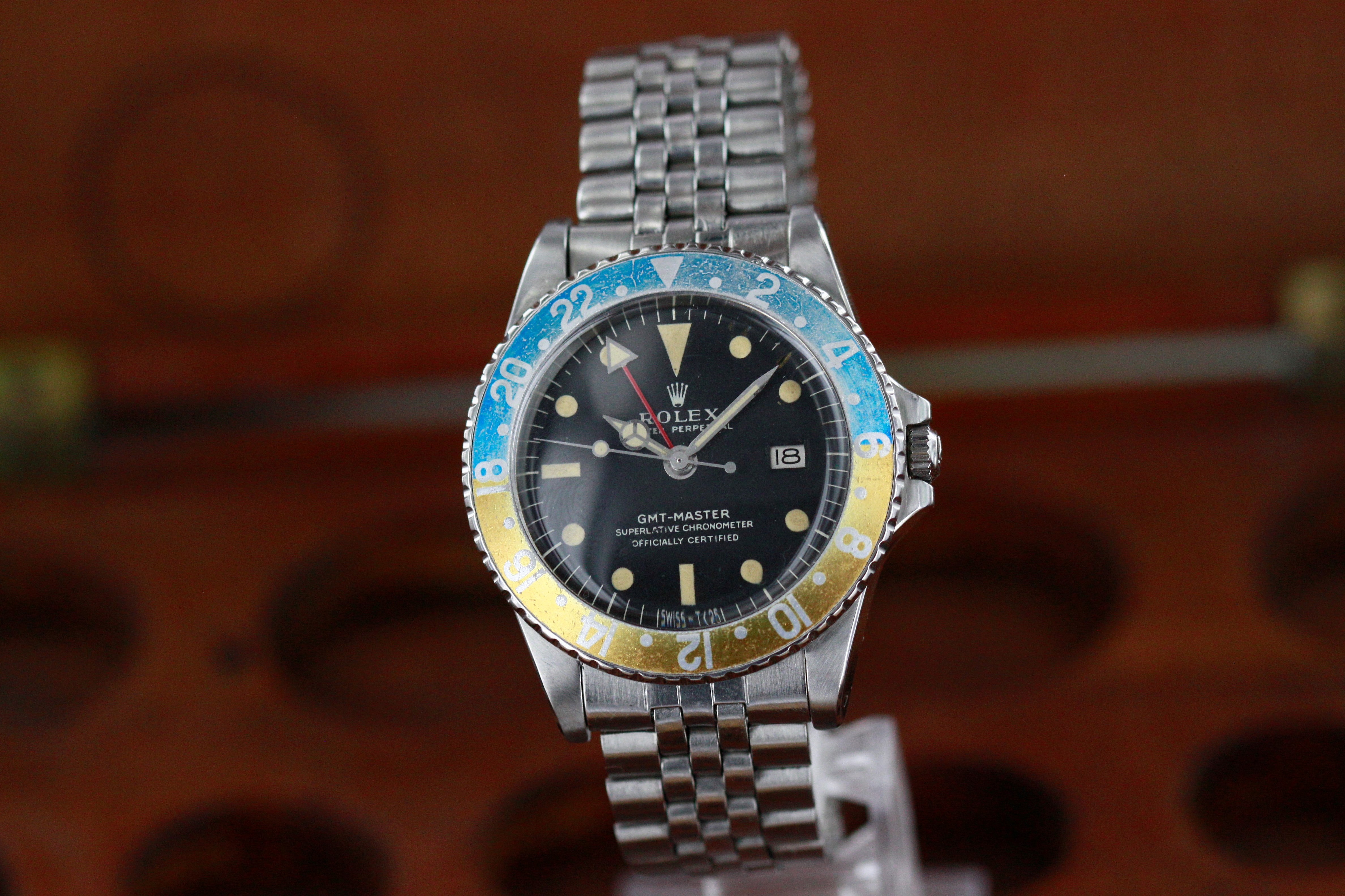 Rolex Oyster Perpetual Gmt Ref.1675 Long E Dial from 1968