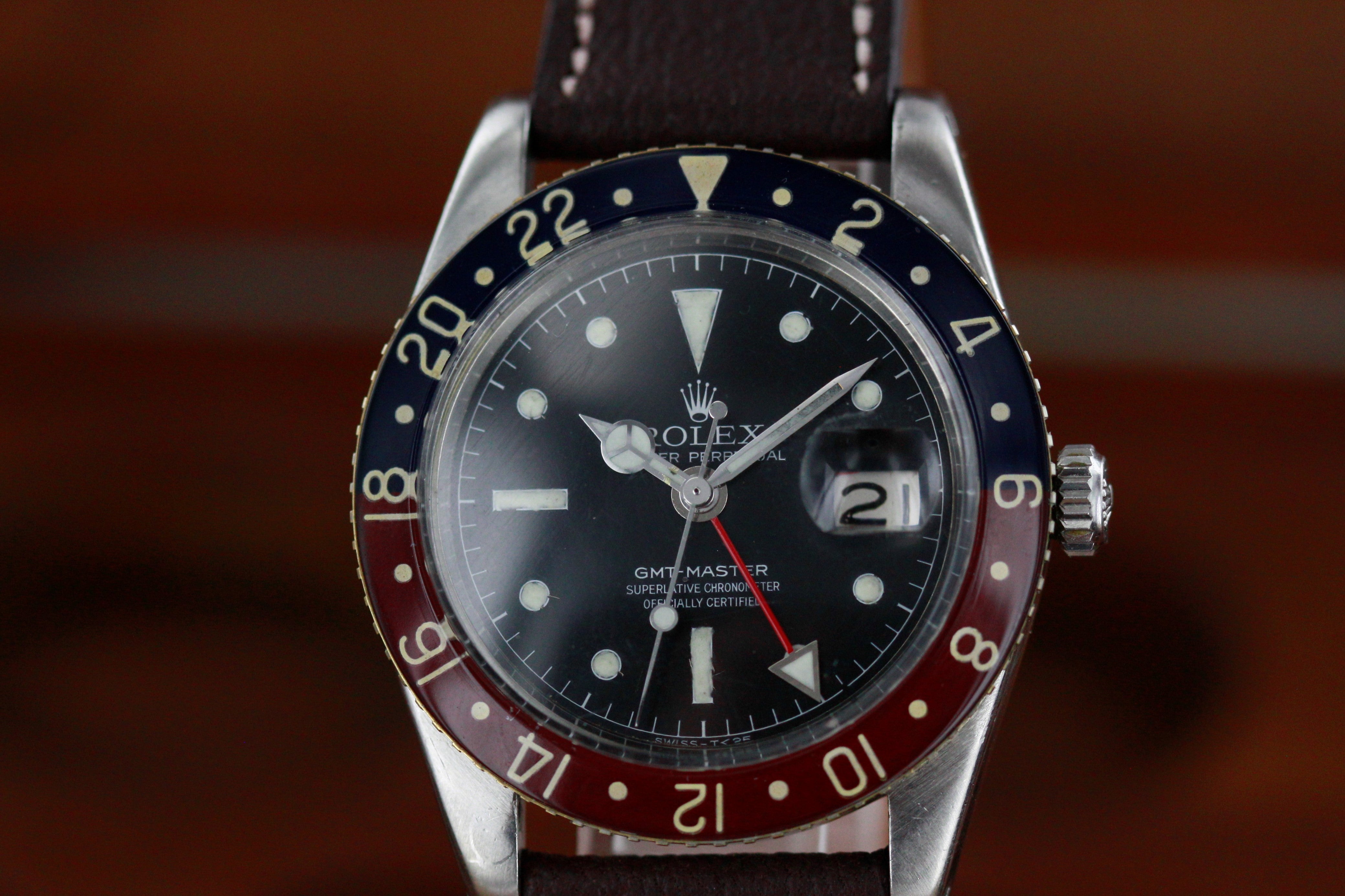 Rolex Oyster Perpetual GMT Master Ref.6542 Serive Dial ,S Hands from 1958