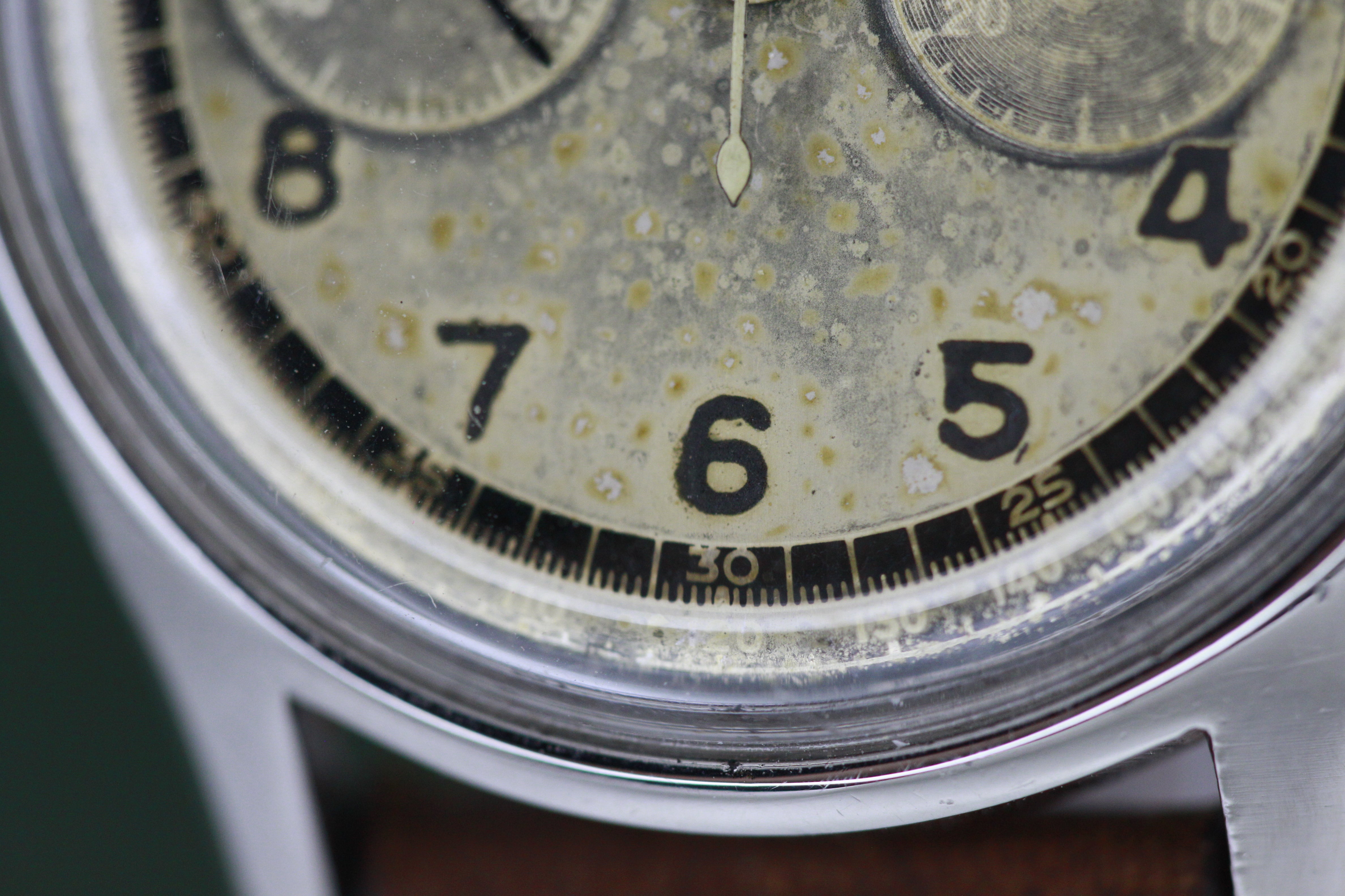 LEMANIA tropical Chronograph Military Radium dial- from 1950s ...