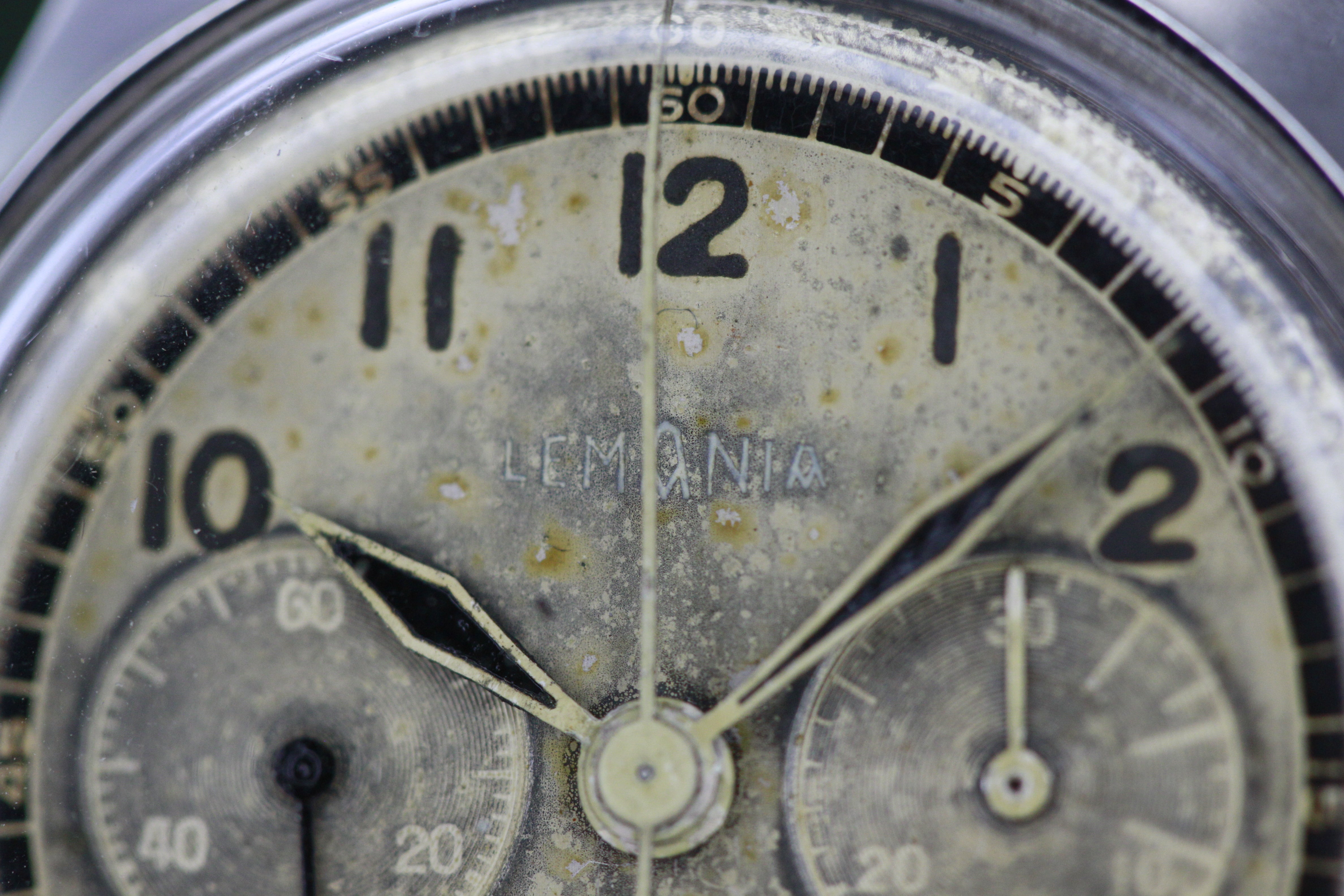 LEMANIA tropical Chronograph Military Radium dial- from 1950s ...