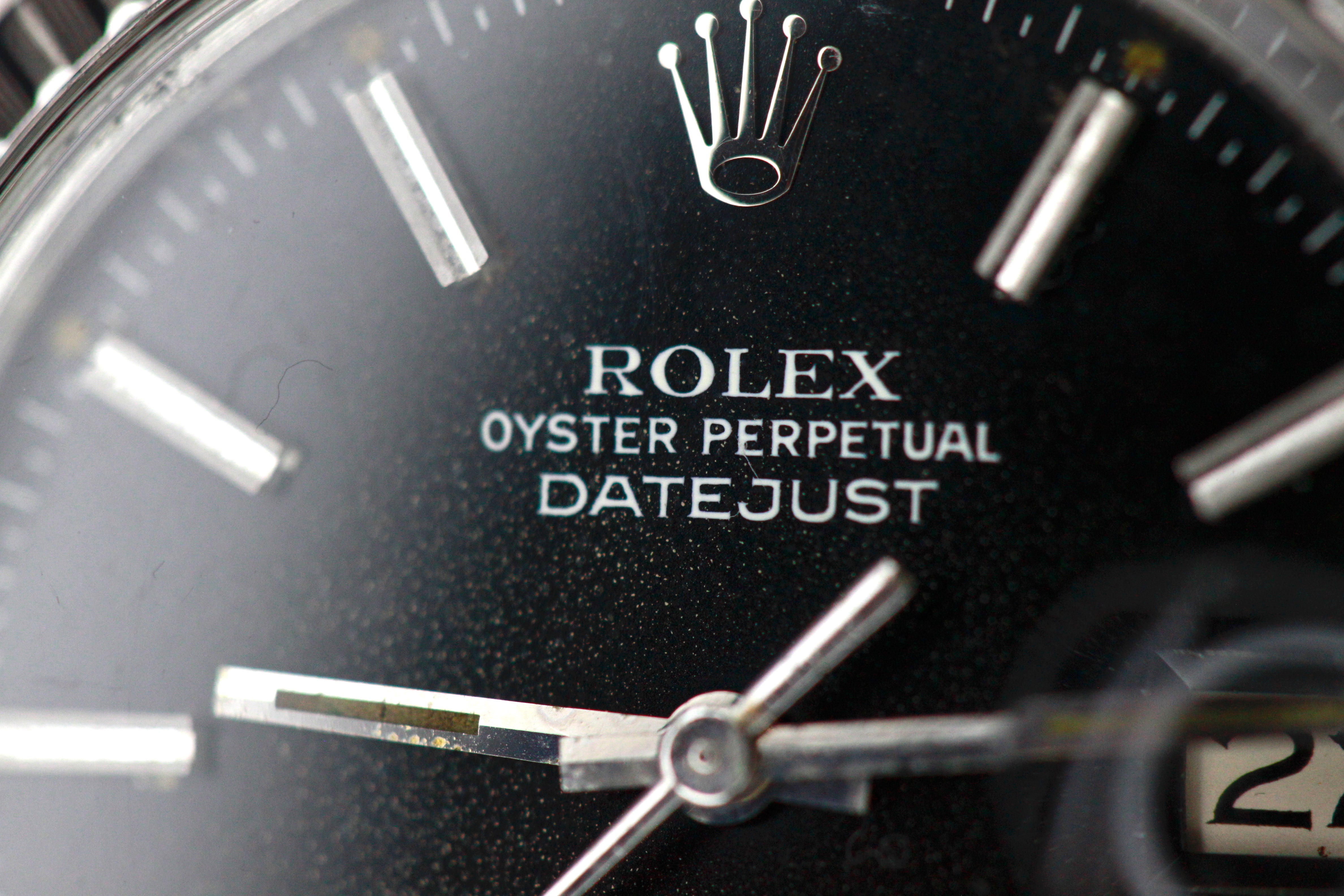 Rolex Datejust ref 16030 Black dial from 1983 with stunning patina