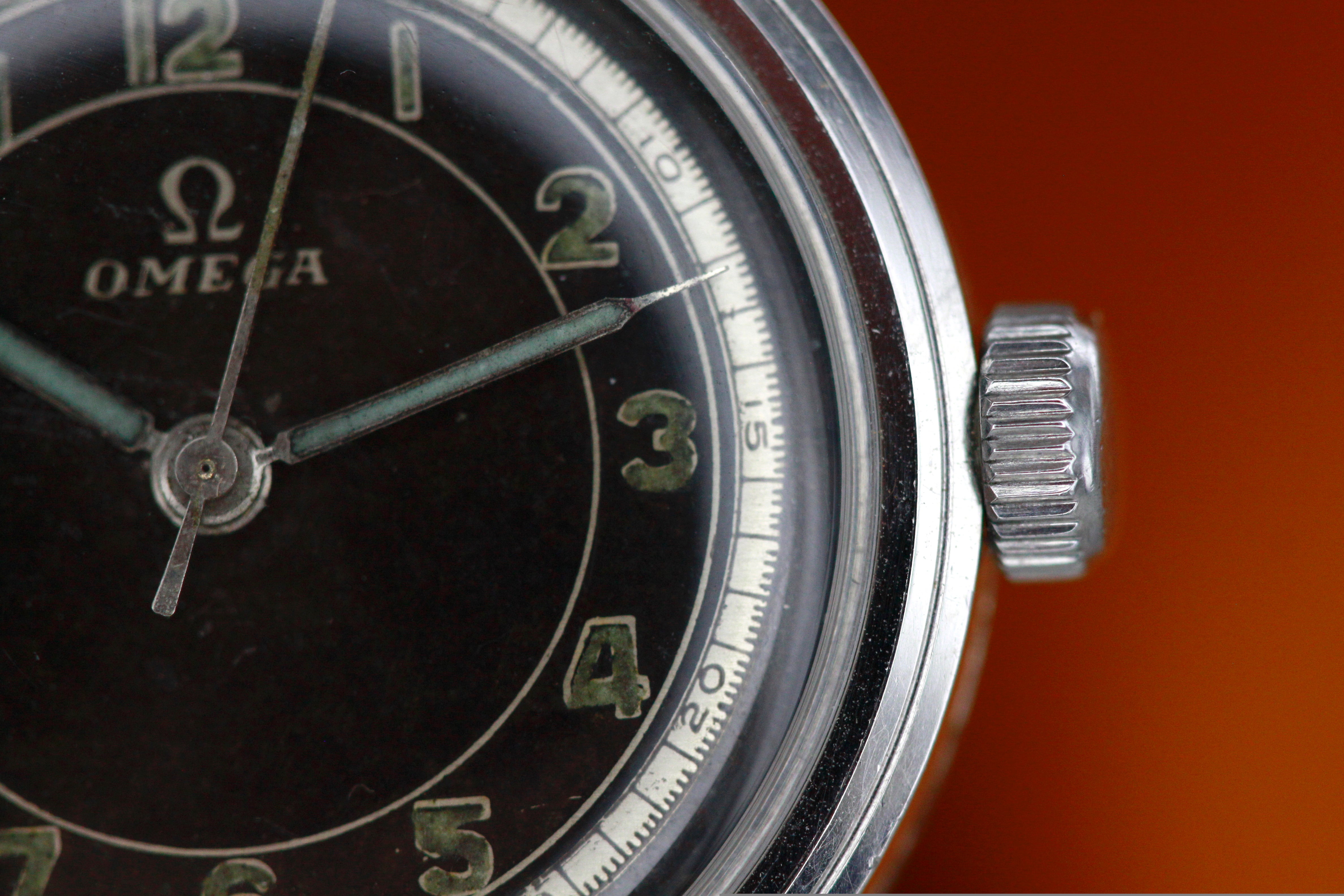 OMEGA military Radium from 1950s Black dial