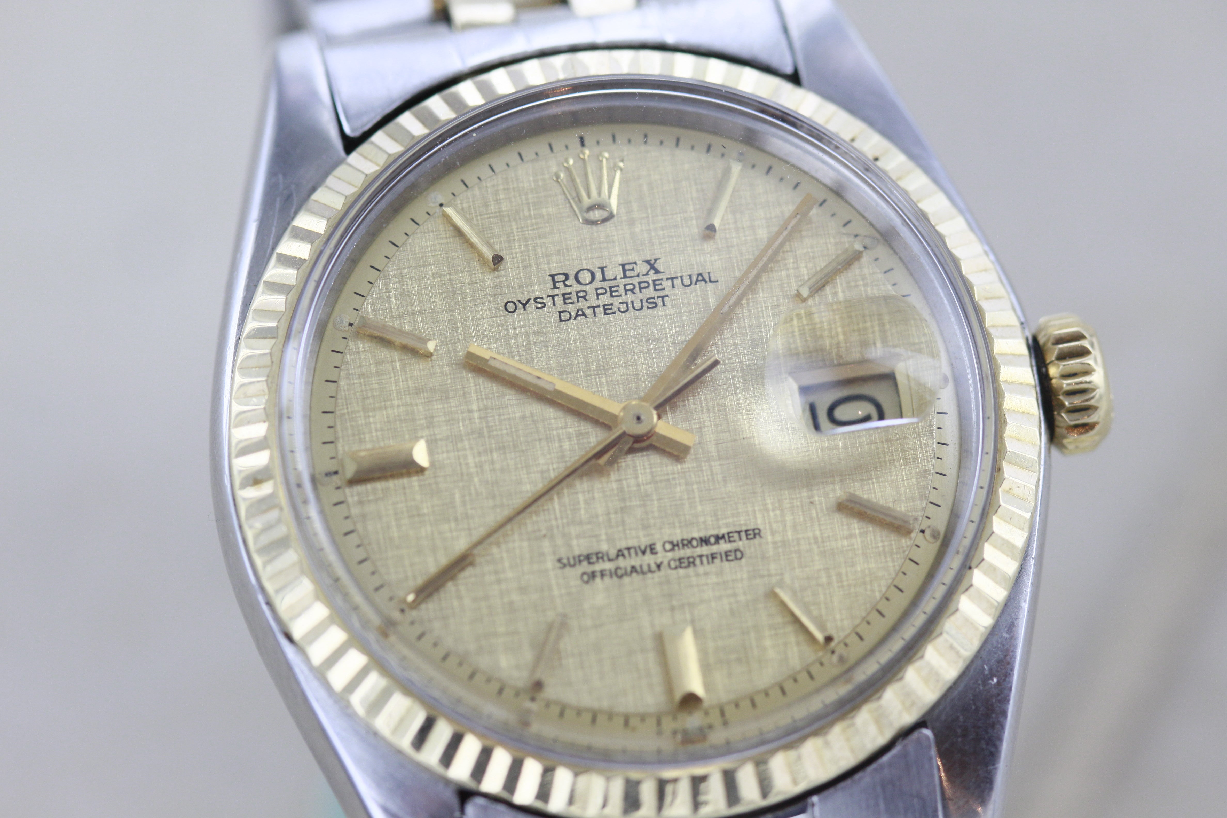 Rolex Oyster Perpetual Datejust Ref. 1601 Stahl Gold Jahr 1974